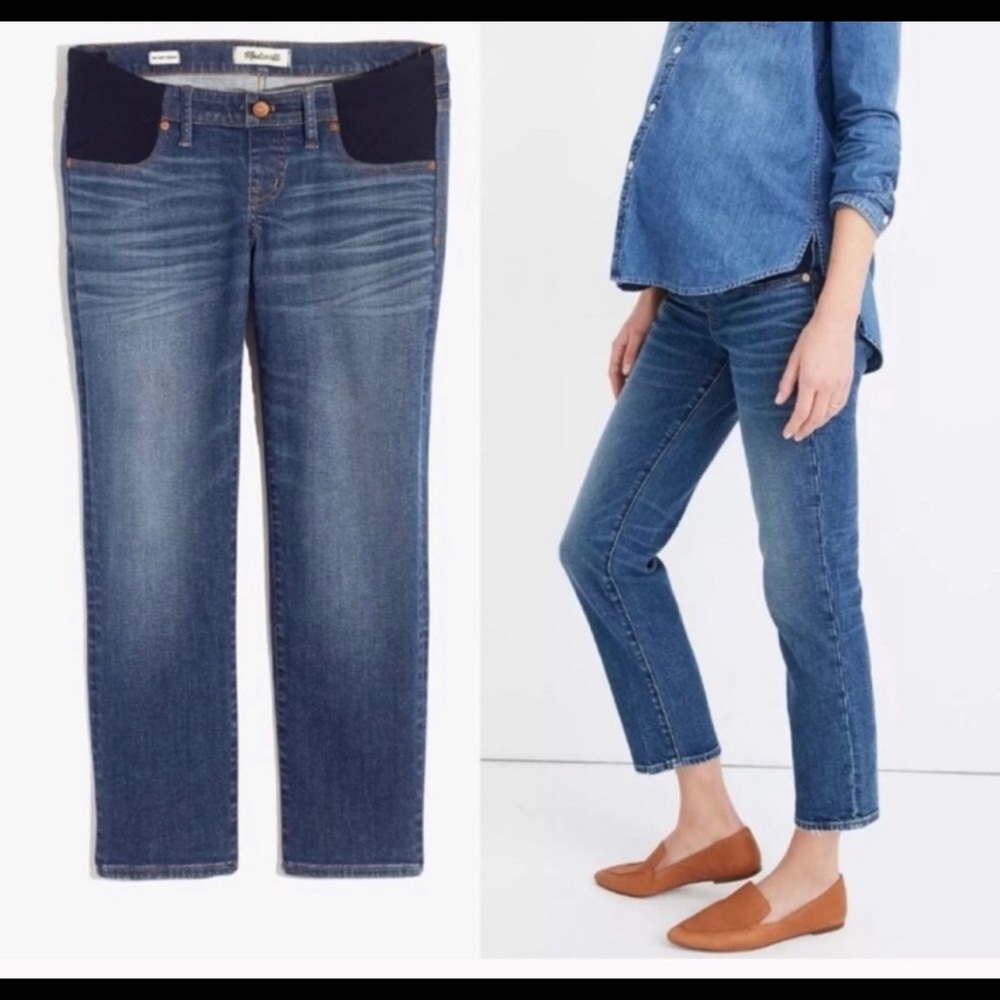 NEW madewell classic straight maternity jeans 27